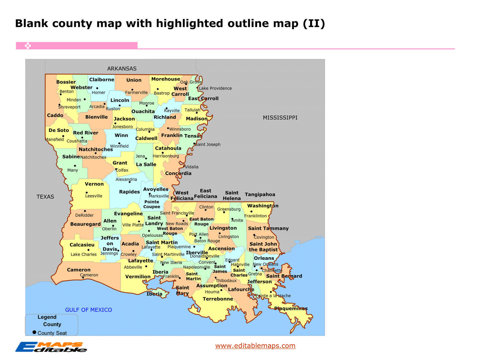 Louisiana Map Louisiana Map 16 