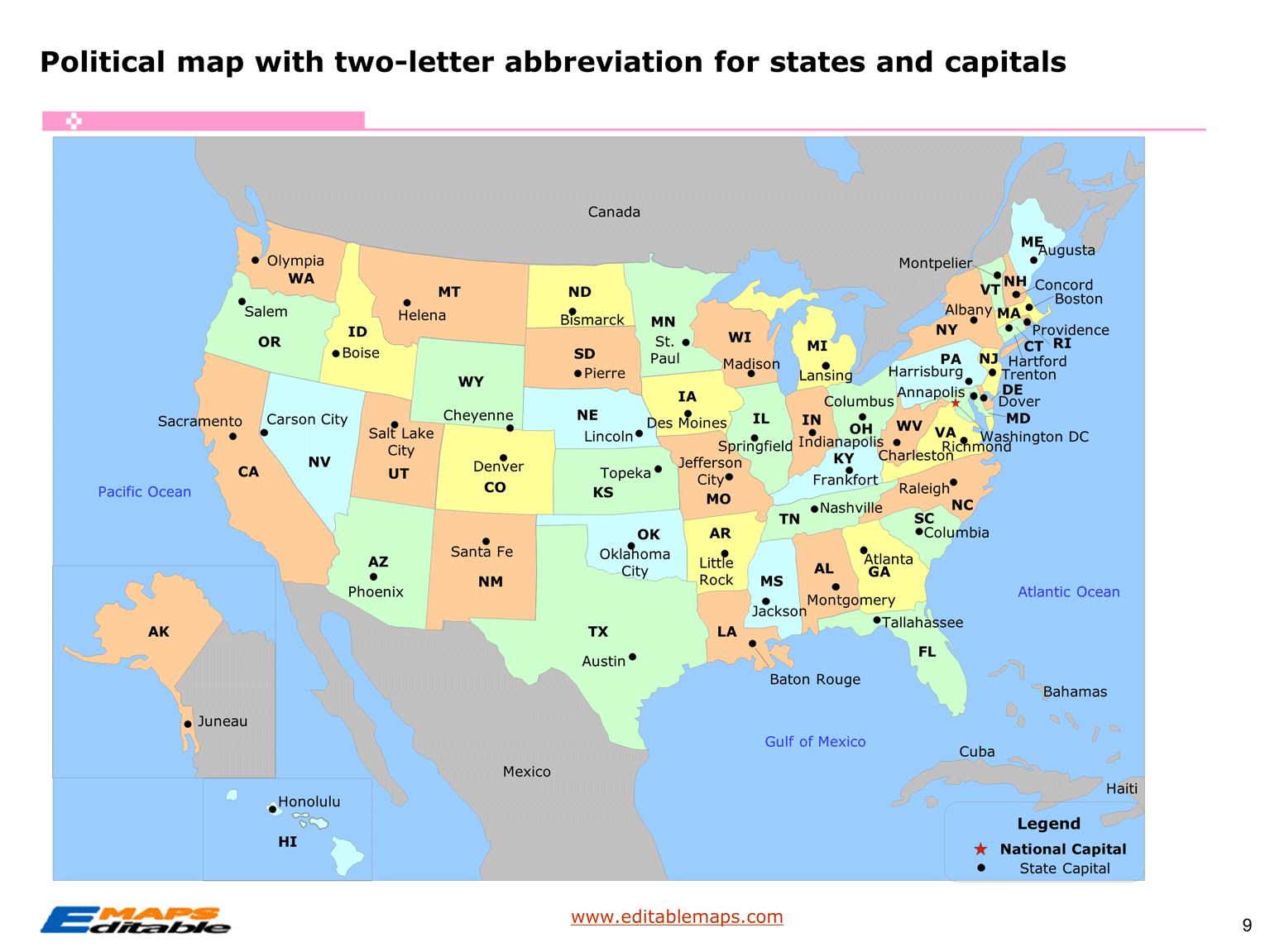Map Acronym Education At Mia Hartnett Blog USA Map 9 