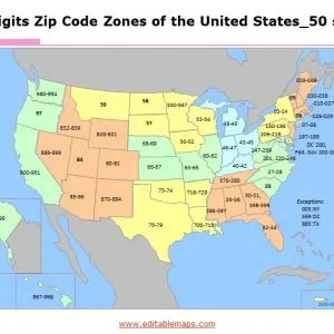 Decoding America A Deep Dive Into US Map Zip Codes United States Zip Code Map 1 300x300 