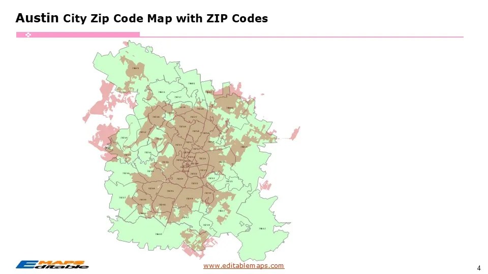 Austin Zip Codes Austin Zip Code Map 4 