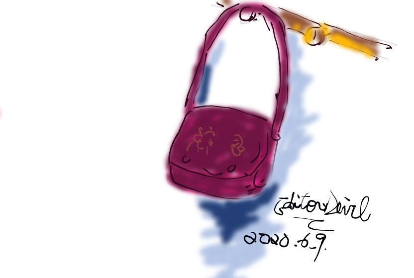 a schoolbag in painting