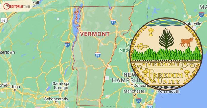 Vermont map and seal