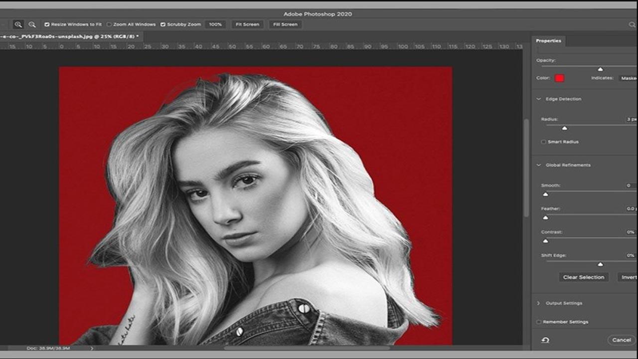 Refine Edges Image Masking