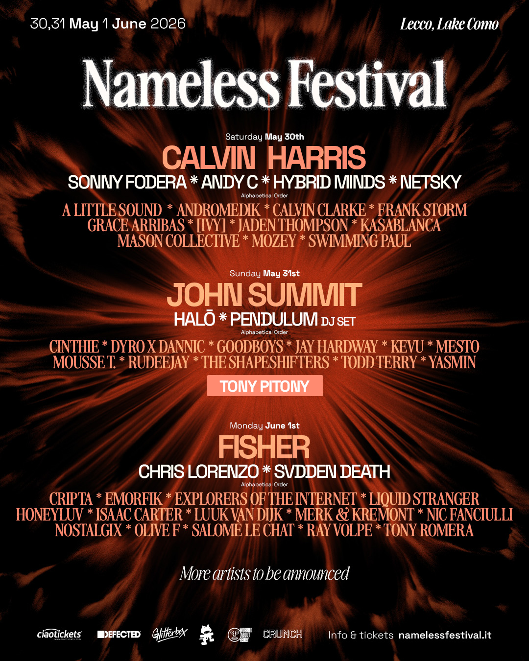 Nameless Festival 2026 Lineup Announced EDM Events DAILYLINEUP March4th Confirmed 