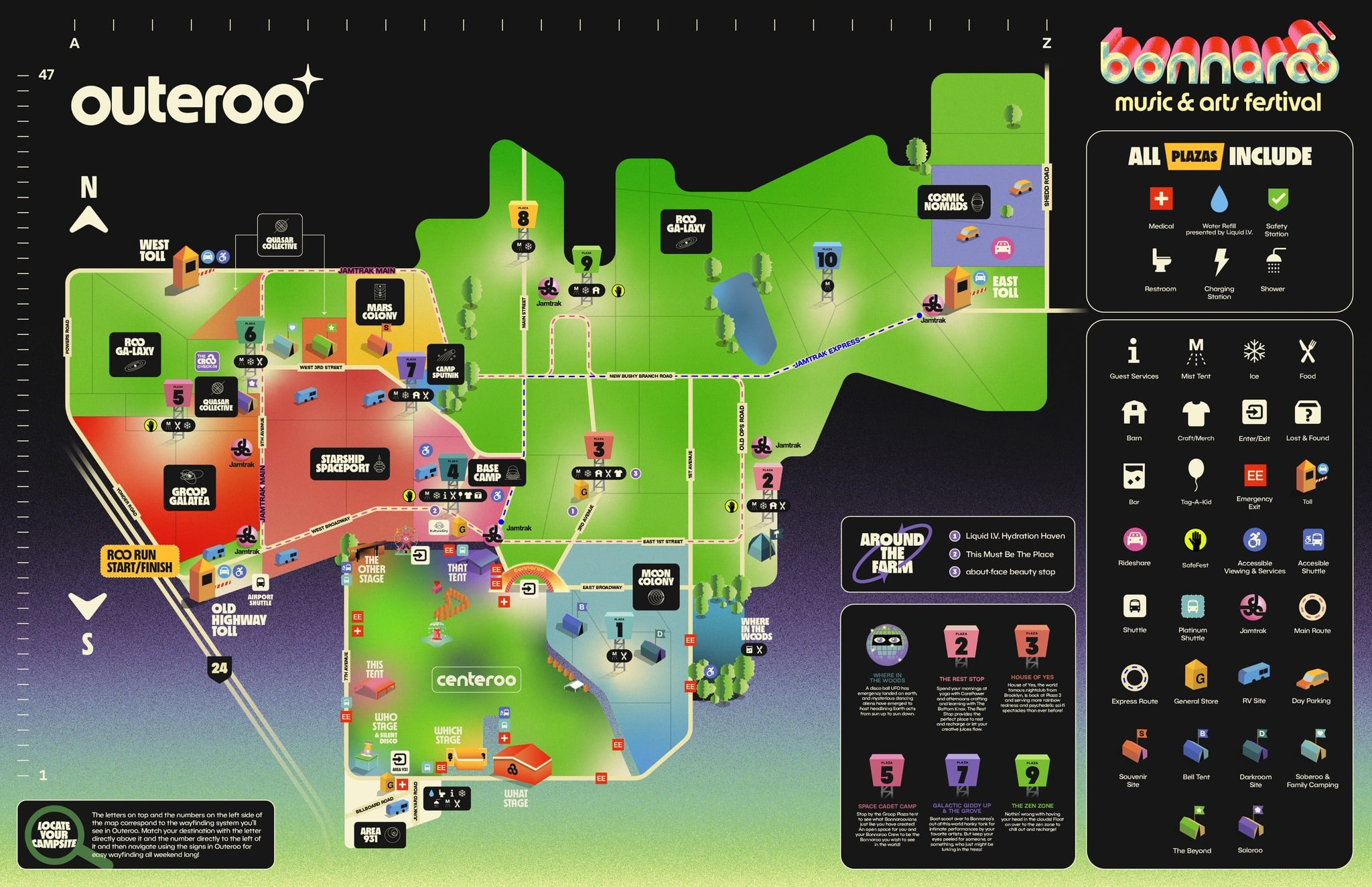 Bonnaroo 2024 Set Times And Essential Info EDM Identity Outeroo Map 