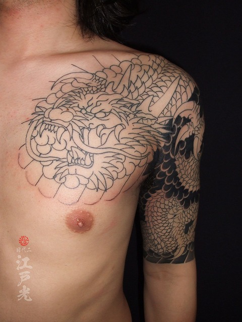 龍刺青足 刺青 Gxear