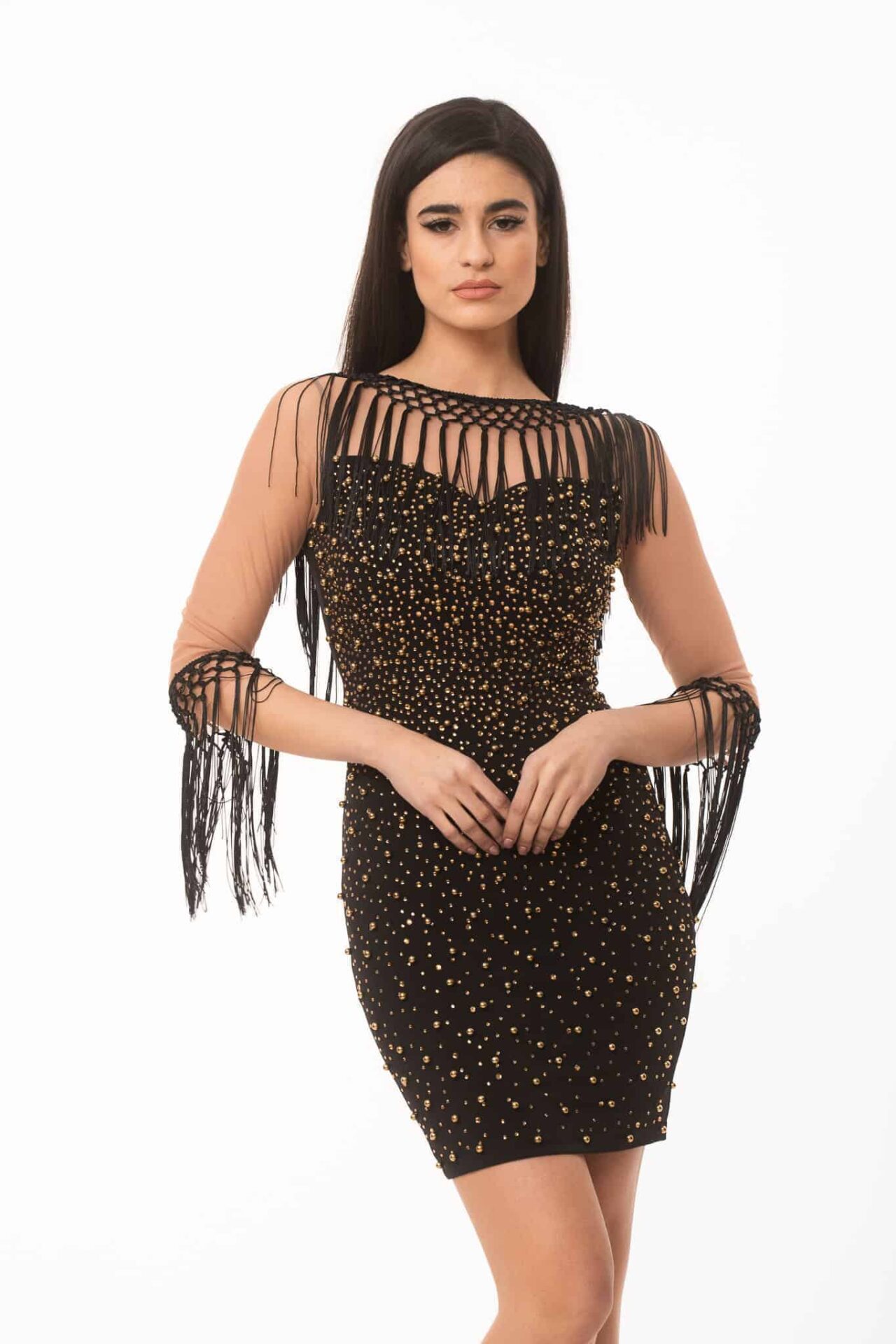  ΦΟΡΕΜΑ ΜΕ ΤΡΟΥΚΣ Εμπριμέ μαύρο 2026