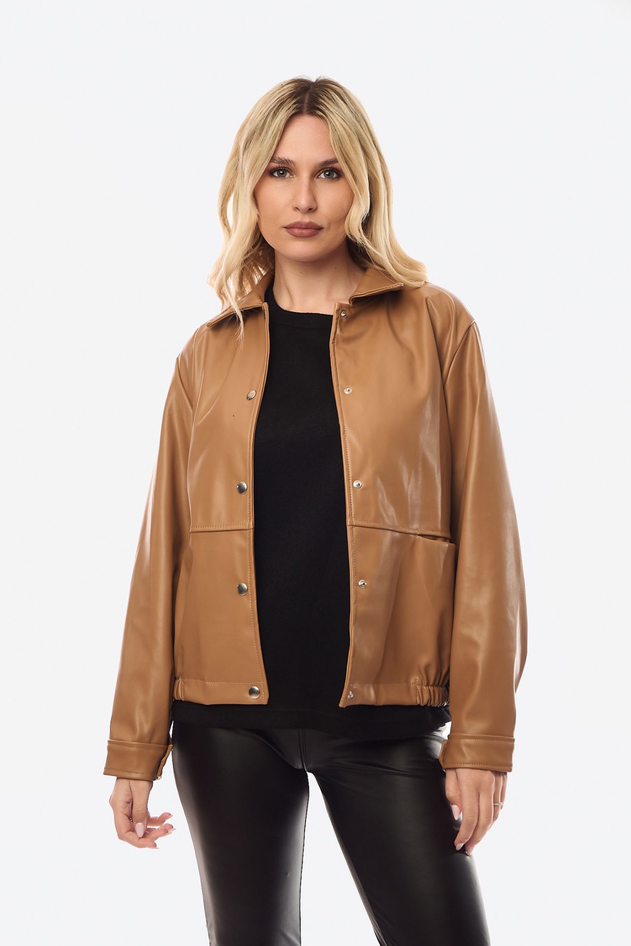 JACKET ΔΕΡΜΑΤΙΝΗ Ταμπά