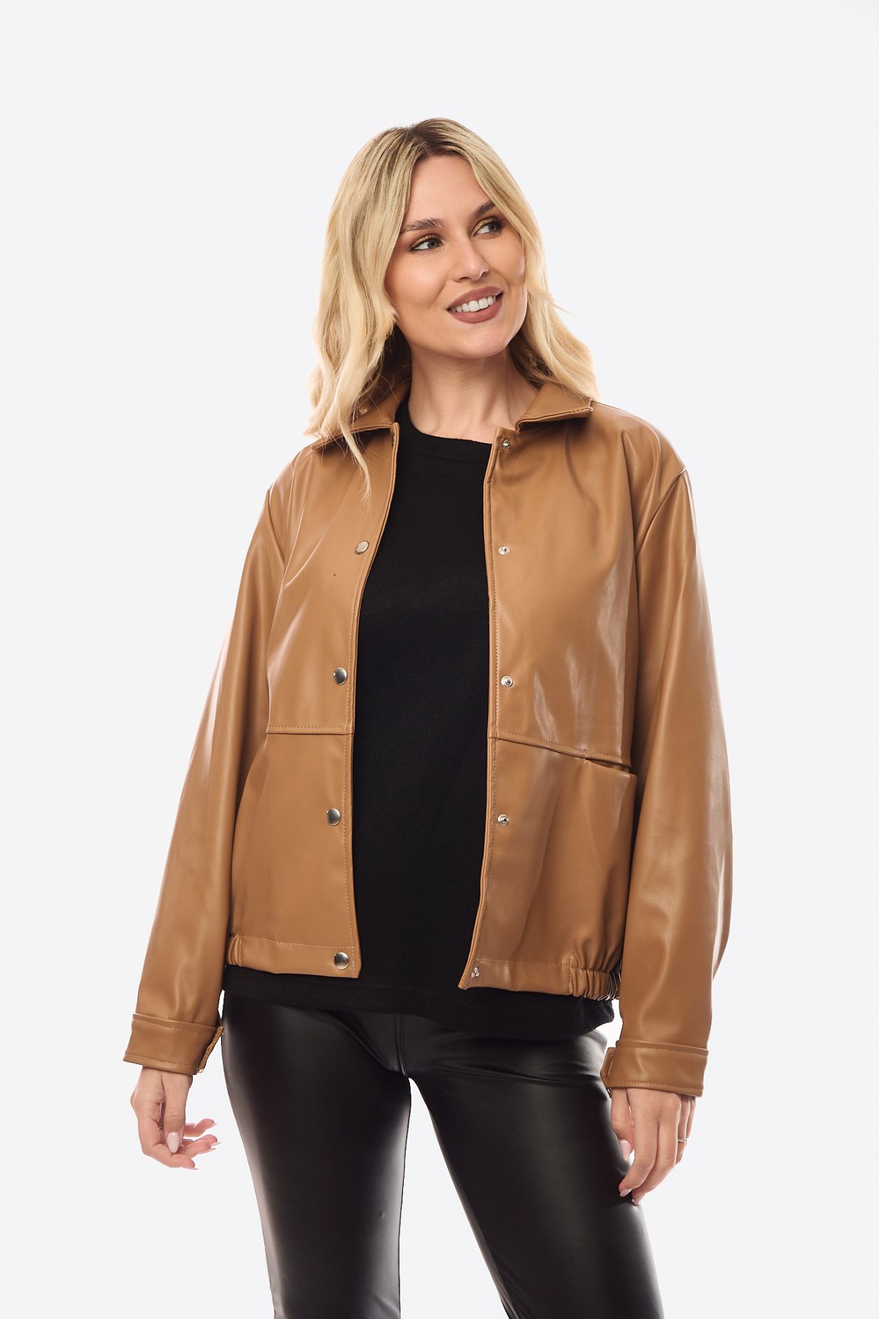 JACKET ΔΕΡΜΑΤΙΝΗ Ταμπά