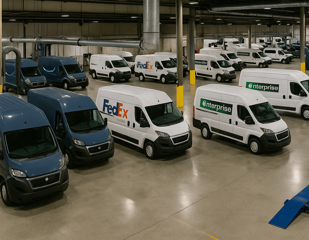 Fleet Super Center logistics vehicles