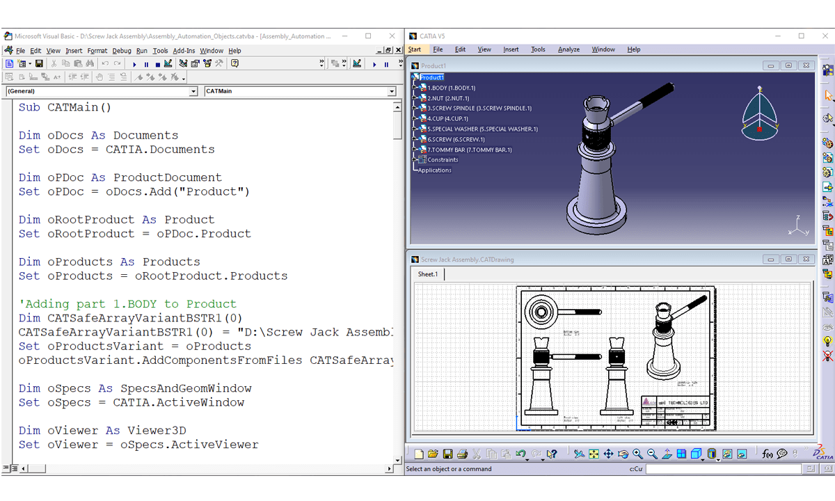 Fundamentals of CATIA V5 Automation(C-MEC-V5CAT21-AUT-ENL1)