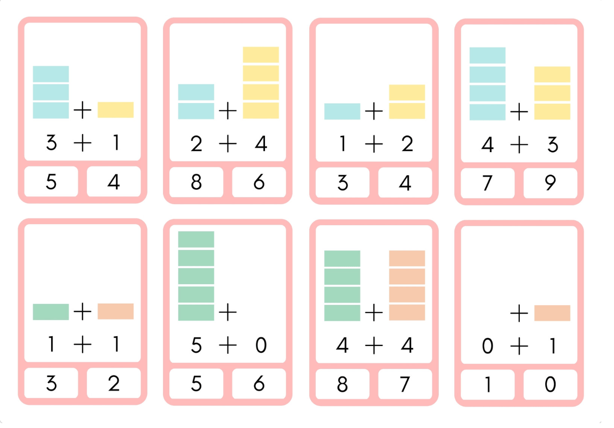 Math Fact Flashcards Canva template