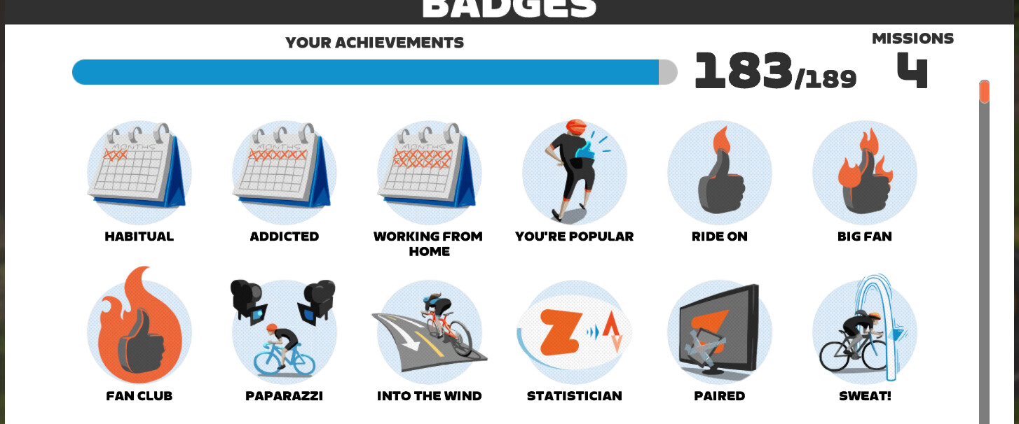 zwift badges - gamification in learning