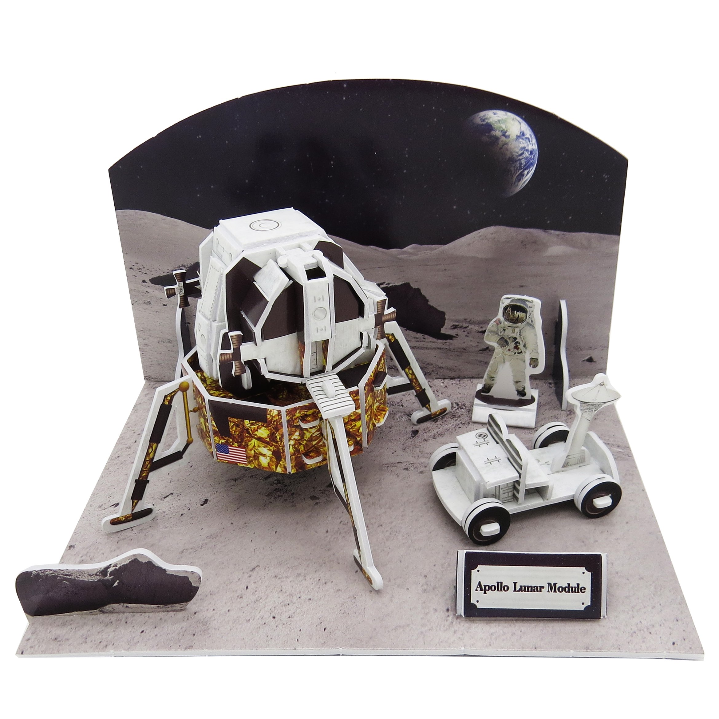 月隕石　ガダミス003 （The Apollo Lunar） 3D Puzzle – Apollo Lunar Module – Edu-Sci