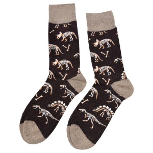 Dinosaur Socks - Fossil - Image 2