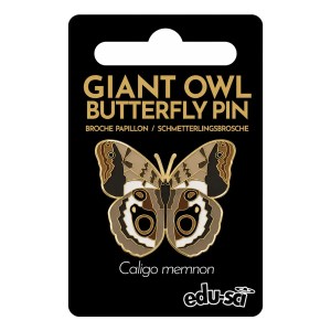 Owl Butterfly Enamel Pin