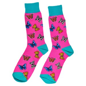 Alternative view of Butterfly Socks - Pink