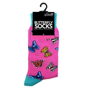 Butterfly Socks - Pink