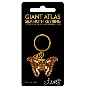 Atlas Moth Enamel Keyring