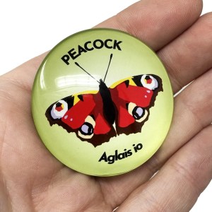 Alternative view of Peacock Butterfly 50mm Large Magnet