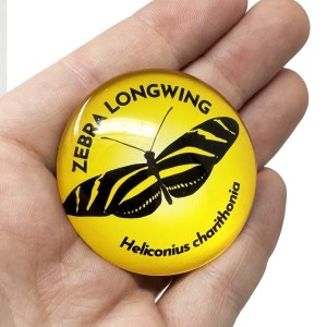 Alternative view of Zebra Butterfly 50mm Large Magnet