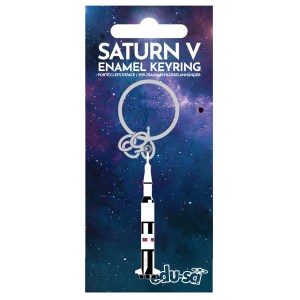 Saturn V Enamel Keyring