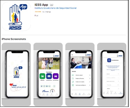 cesantia iess app, citas medicas iess app, movil, descargar, aportacines, contactenos