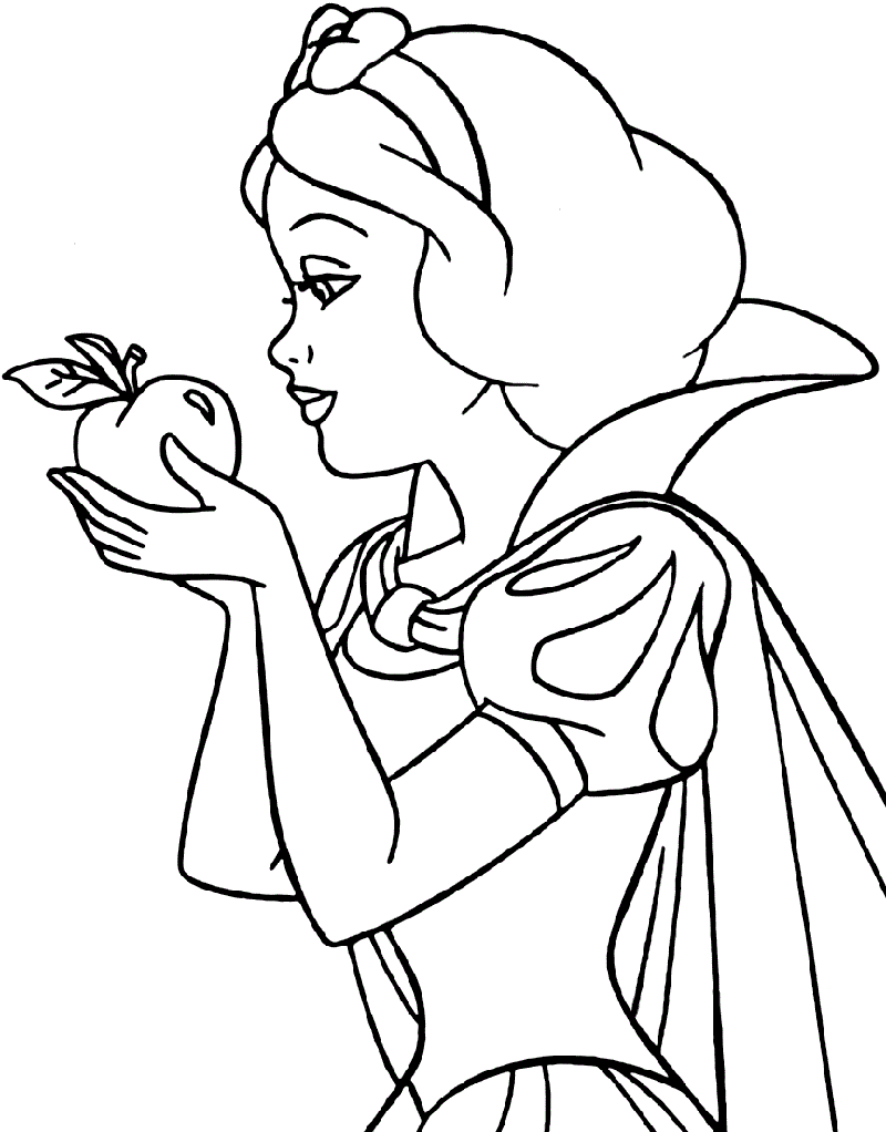 snow white coloring pages 5 educative printable