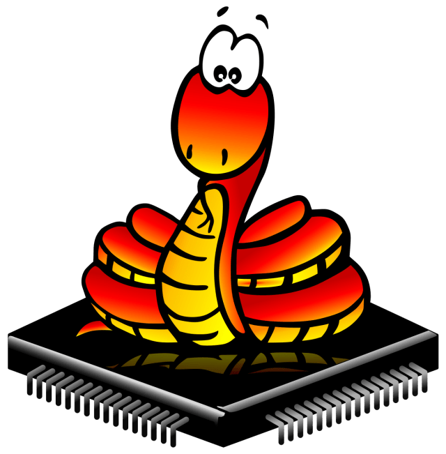 100% Fact :What exactly is MicroPython? Micropython logo.