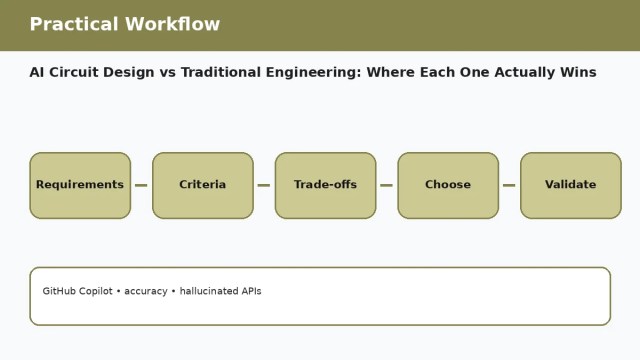 AI Circuit Design vs Traditional Engineering: Where Each One Actually Wins — practical workflow