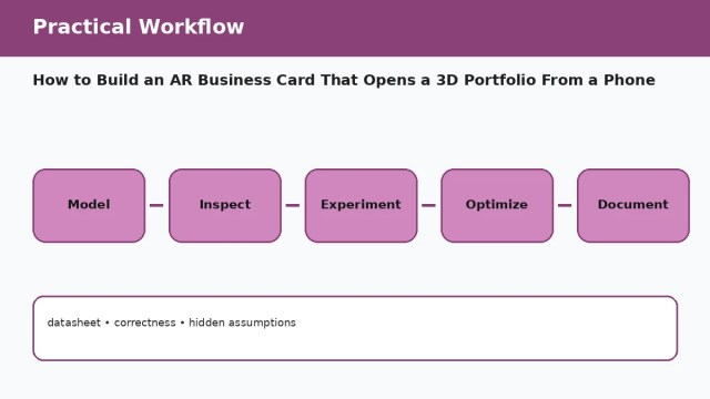How to Build an AR Business Card That Opens a 3D Portfolio From a Phone — practical workflow