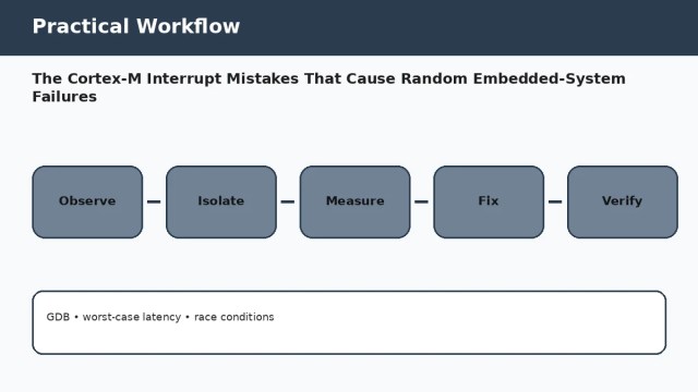 The Cortex-M Interrupt Mistakes That Cause Random Embedded-System Failures — practical workflow