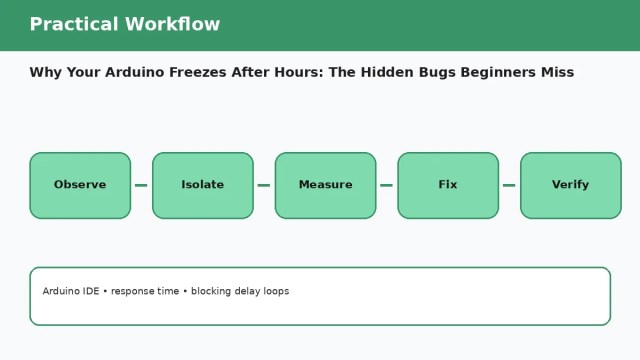 Why Your Arduino Freezes After Hours: The Hidden Bugs Beginners Miss — practical workflow