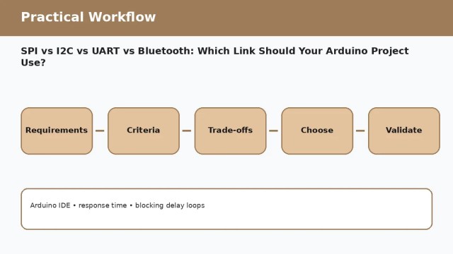 SPI vs I2C vs UART vs Bluetooth: Which Link Should Your Arduino Project Use? — practical workflow