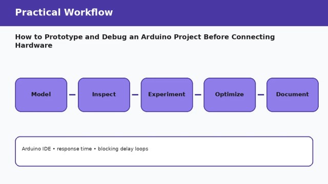 How to Prototype and Debug an Arduino Project Before Connecting Hardware — practical workflow