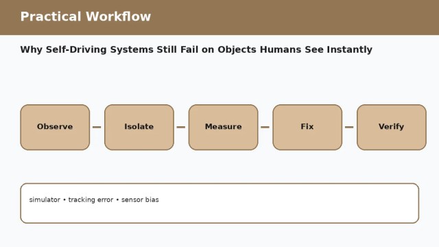 Why Self-Driving Systems Still Fail on Objects Humans See Instantly — practical workflow