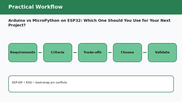 Arduino vs MicroPython on ESP32: Which One Should You Use for Your Next Project? — practical workflow