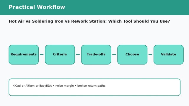 Hot Air vs Soldering Iron vs Rework Station: Which Tool Should You Use? — practical workflow