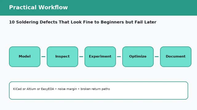 10 Soldering Defects That Look Fine to Beginners but Fail Later A092 workflow 1 10 Soldering Defects That Look Fine to Beginners but Fail Later — practical workflow