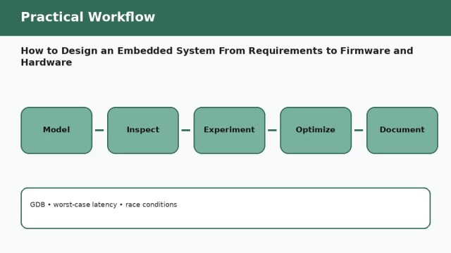 How to Design an Embedded System From Requirements to Firmware and Hardware — practical workflow