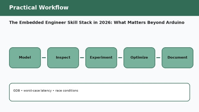 The Embedded Engineer Skill Stack in 2026: What Matters Beyond Arduino — practical workflow