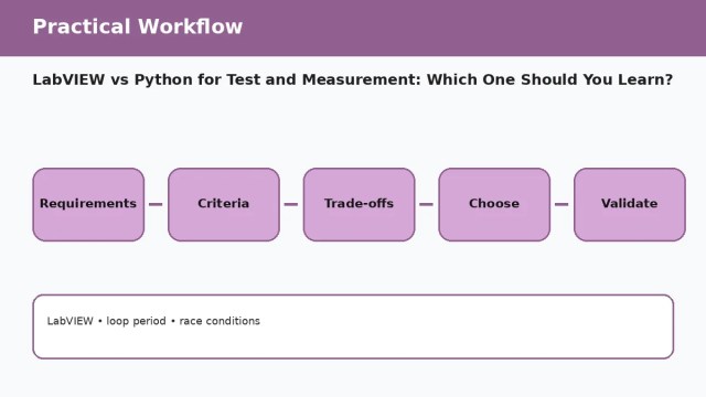 LabVIEW vs Python for Test and Measurement: Which One Should You Learn? — practical workflow