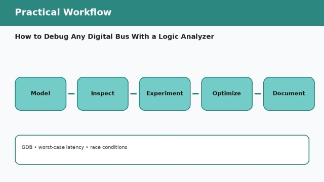 How to Debug Any Digital Bus With a Logic Analyzer — practical workflow