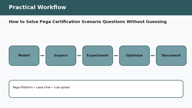 How to Solve Pega Certification Scenario Questions Without Guessing — practical workflow