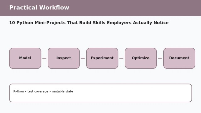 10 Python Mini-Projects That Build Skills Employers Actually Notice — practical workflow