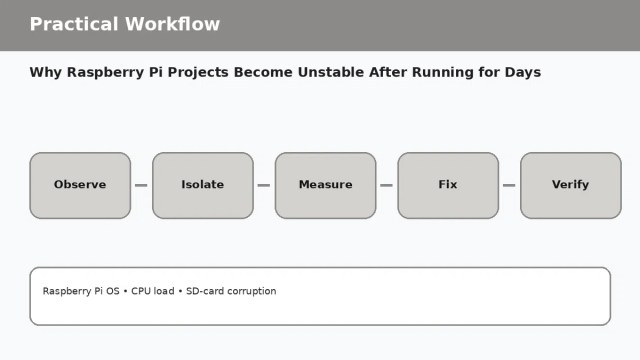 Why Raspberry Pi Projects Become Unstable After Running for Days — practical workflow