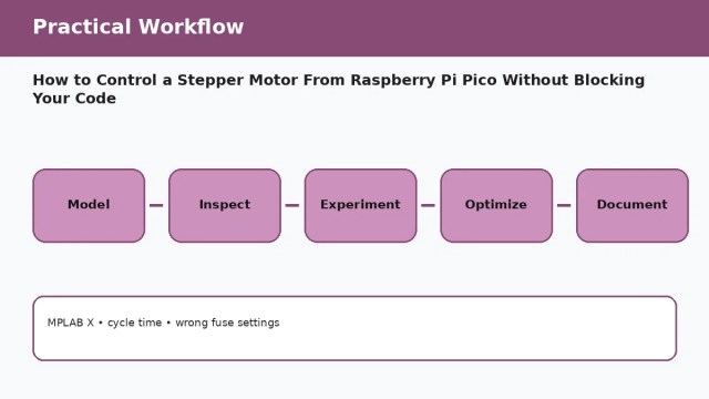 How to Control a Stepper Motor From Raspberry Pi Pico Without Blocking Your Code — practical workflow