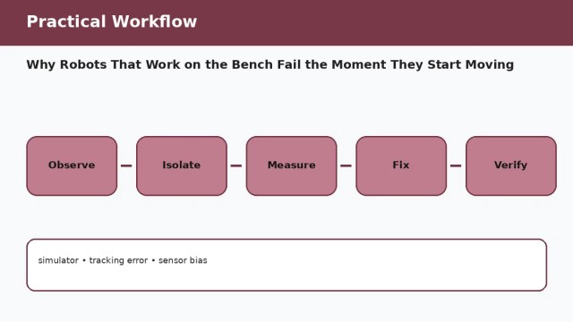 Why Robots That Work on the Bench Fail the Moment They Start Moving — practical workflow