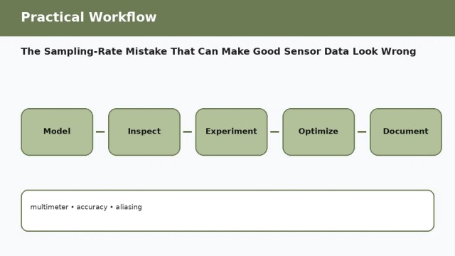 The Sampling-Rate Mistake That Can Make Good Sensor Data Look Wrong — practical workflow