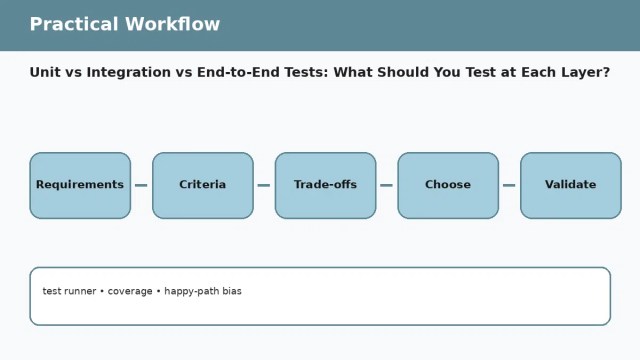 Unit vs Integration vs End-to-End Tests: What Should You Test at Each Layer? — practical workflow